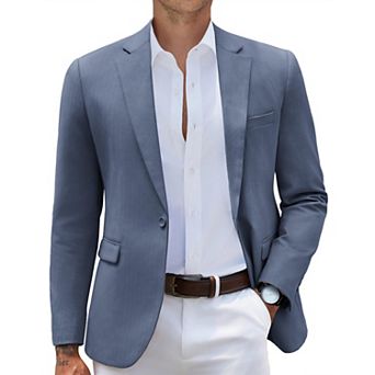 COOFANDY Mens Casual Blazer Slim Fit Sport Coats One Button Stylish Business Suit Jacket