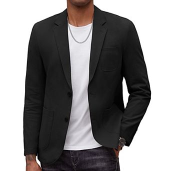 COOFANDY Mens Casual Blazer Cotton Sport Coat Regular Fit Suit Jacket Machine Washable Two Button