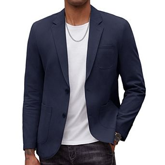 COOFANDY Mens Casual Blazer Cotton Sport Coat Regular Fit Suit Jacket Machine Washable Two Button