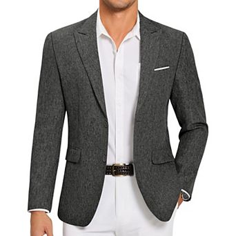 COOFANDY Mens Suit Jacket Lightweight Stretch Sport Coat Slim Fit Formal Business Blazer