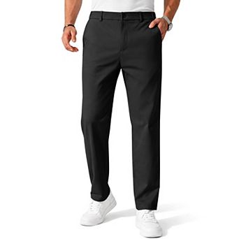 COOFANDY Men' Chinos Pants Elastic Waist Trousers Slim Fit Casual Business Dress Pants Pull On