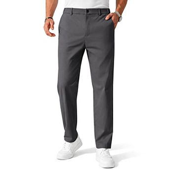 COOFANDY Men' Chinos Pants Elastic Waist Trousers Slim Fit Casual Business Dress Pants Pull On
