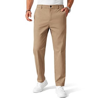 COOFANDY Men' Chinos Pants Elastic Waist Trousers Slim Fit Casual Business Dress Pants Pull On