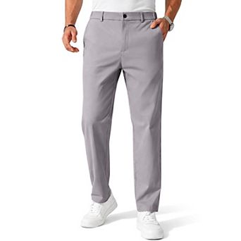 COOFANDY Men' Chinos Pants Elastic Waist Trousers Slim Fit Casual Business Dress Pants Pull On