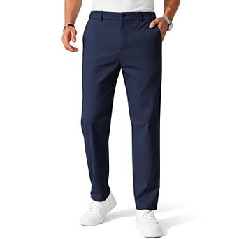 COOFANDY Men' Chinos Pants Elastic Waist Trousers Slim Fit Casual Business Dress Pants Pull On