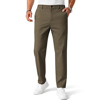 COOFANDY Men' Chinos Pants Elastic Waist Trousers Slim Fit Casual Business Dress Pants Pull On