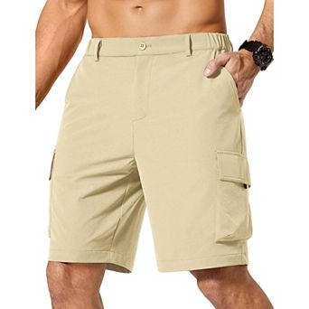 COOFANDY Men' Cargo Shorts 9" Inseam Lightweight Hiking Casual Shorts for Golf Work Fishing