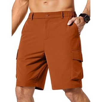 COOFANDY Men' Cargo Shorts 9" Inseam Lightweight Hiking Casual Shorts for Golf Work Fishing