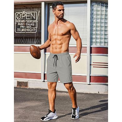 COOFANDY Men' 2 Pack Gym Workout Shorts 7 Inch Athletic Shorts Quick Dry Running Shorts