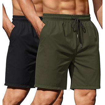 COOFANDY Men' 2 Pack Gym Workout Shorts 7 Inch Athletic Shorts Quick Dry Running Shorts