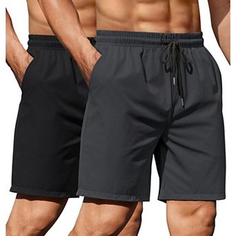 COOFANDY Men' 2 Pack Gym Workout Shorts 7 Inch Athletic Shorts Quick Dry Running Shorts