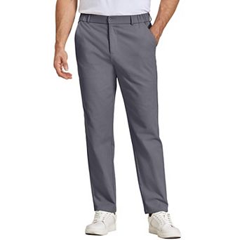 COOFANDY Men' Casual Chino Pant Elastic Waist Dress Slacks Regular Fit Stretchy Khakis Cotton Work