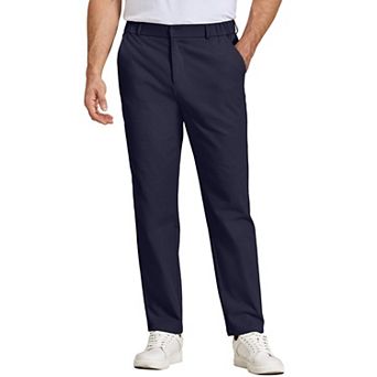 COOFANDY Men' Casual Chino Pant Elastic Waist Dress Slacks Regular Fit Stretchy Khakis Cotton Work