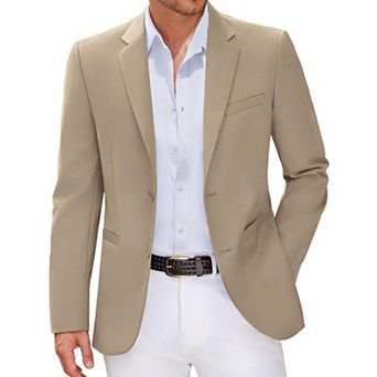 COOFANDY Men' Suit Coat Slim Fit Fashion Wedding Travel Holiday Blazer Jackets