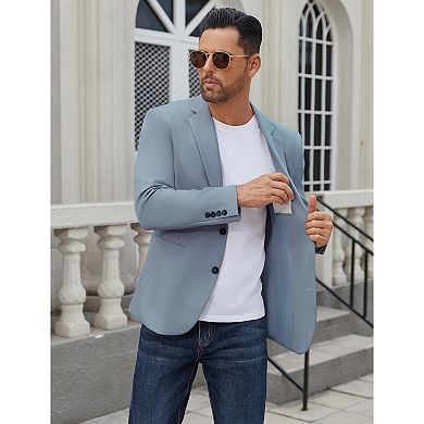 COOFANDY Men' Casual Blazer Regular Fit Lightweight Two Button Sport Coat Suit Jacket