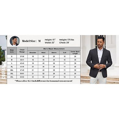 COOFANDY Men' Casual Blazer Regular Fit Lightweight Two Button Sport Coat Suit Jacket
