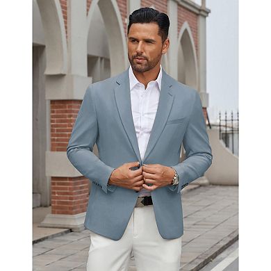 COOFANDY Men' Casual Blazer Regular Fit Lightweight Two Button Sport Coat Suit Jacket