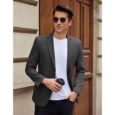 COOFANDY Men' Blazer Casual Sport Coats Slim Fit Lightweight Two Button Suit Jacket