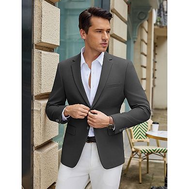 COOFANDY Men' Blazer Casual Sport Coats Slim Fit Lightweight Two Button Suit Jacket