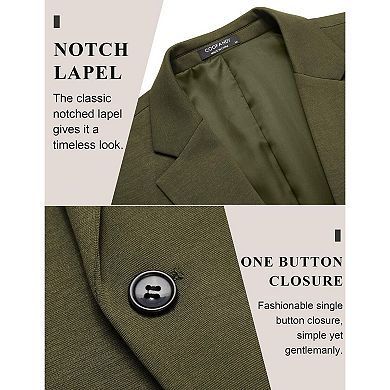 COOFANDY Mens Casual Blazer One Button Lightweight Knit Suit Jacket Slim Fit Notch Lapel Sport Coat