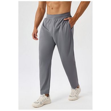 Men's Quick Dry Workout Sweatpants Elastic Fit with Internal Drawstring Casual Pants with Pockets