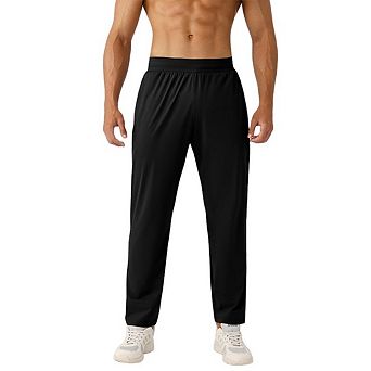 Men's Quick Dry Workout Sweatpants Elastic Fit with Internal Drawstring Casual Pants with Pockets