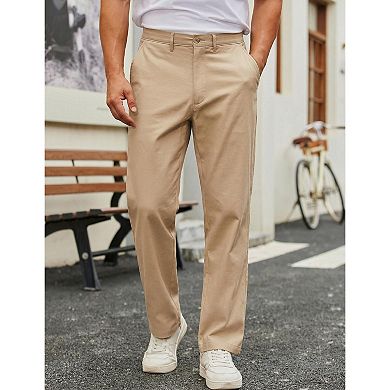 COOFANDY Mens Dress Slacks Slim Fit Suit Pant Classic Fit Flat Front ...