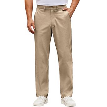 COOFANDY Mens Dress Slacks Slim Fit Suit Pant Classic Fit Flat Front Khaki Stretch Chino Pants