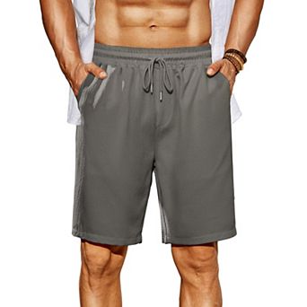 COOFANDY Casual Shorts for Men 9" Regular Fit Beach Summer Shorts Lightweight Walking Shorts