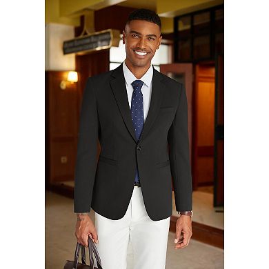 COOFANDY Men' Blazer Slim Fit Casual Sports Coat Notched Lapel One Buttons Suit Jackets