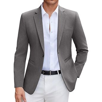 COOFANDY Men' Blazer Slim Fit Casual Sports Coat Notched Lapel One Buttons Suit Jackets