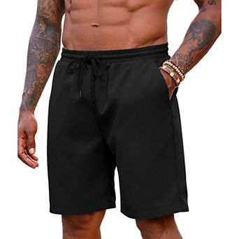 COOFANDY Men' Hawaiian Beach Shorts Elastic Waist Drawstring Lightweight Summer Casual Shorts