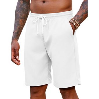 COOFANDY Men' Hawaiian Beach Shorts Elastic Waist Drawstring Lightweight Summer Casual Shorts