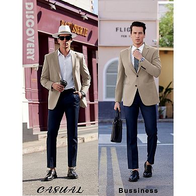 COOFANDY Mens Casual Sports Coat Regular Fit Lightweight Blazer Jacket Single Breasted Suit Coat