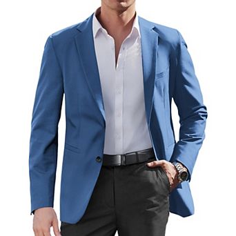 COOFANDY Mens Blazer Casual Sport Coat Regular Fit Two Buttons Lightweight Suit Jacket