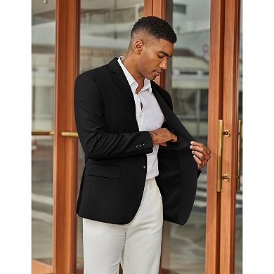 COOFANDY Men' Blazer Slim Fit Two Button Sport Coat Business Suit Jacket
