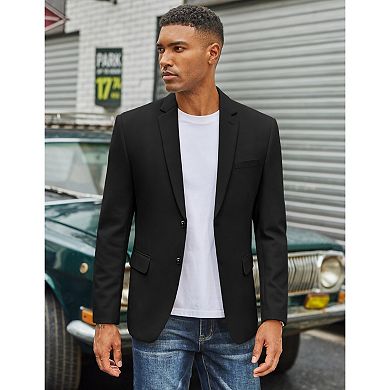 COOFANDY Men' Blazer Slim Fit Two Button Sport Coat Business Suit Jacket