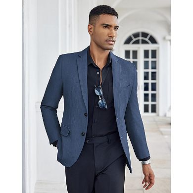 COOFANDY Mens Casual Blazer Slim Fit Formal Business Suit Jacket Two Button Lightweight