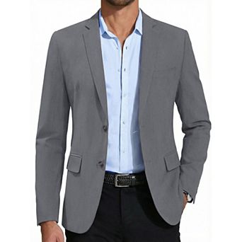 COOFANDY Mens Casual Blazer Slim Fit Formal Business Suit Jacket Two Button Lightweight