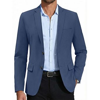 COOFANDY Mens Casual Blazer Slim Fit Formal Business Suit Jacket Two Button Lightweight