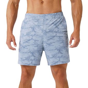 Men's Athletic Running Shorts Quick Dry Print Workout Shorts Lightweight Sports Gym Basketball