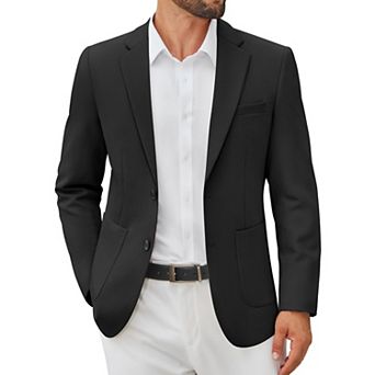 COOFANDY Men' Casual Blazer Jacket Slim Fit Two Button Suit Jackets Lightweight Knit Sport Coat