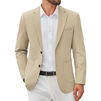 COOFANDY Men' Casual Blazer Jacket Slim Fit Two Button Suit Jackets Lightweight Knit Sport Coat