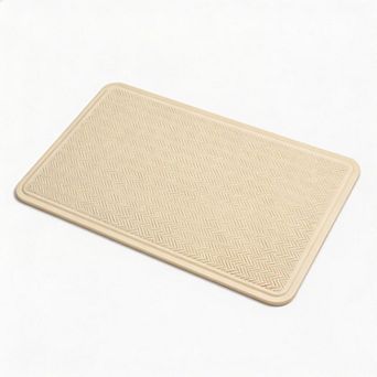 Non Slip Upcycled Natural Rubber Bath Mat, Safe and Eco-Friendly for All Ages