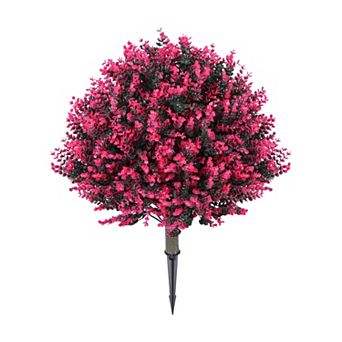 UV Resistant Artificial Topiary Ball Trees with Ground Spike for Indoor Outdoor Decor