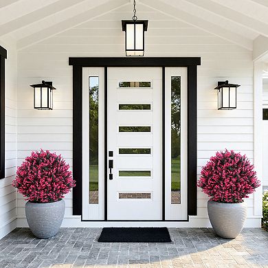 UV Resistant Artificial Topiary Ball Trees with Ground Spike for Indoor Outdoor Decor