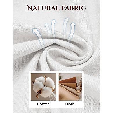 COOFANDY Men' Cotton Linen Pants Casual Drawstring Dress Pants Beach Summer Lightweight Trousers