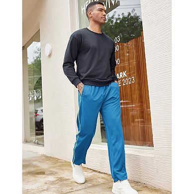 COOFANDY Mens Athletic Workout Pants Open Bottom Sweatpants Mesh Gym Pants for Runnning