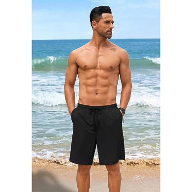 COOFANDY Men' Shorts Casual Strech Drawstring Shorts Elastic Wasit Summer Shorts with Pockets