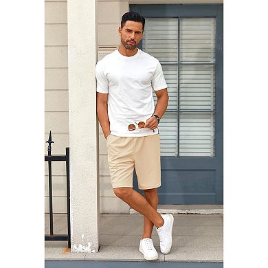 COOFANDY Men' Shorts Casual Strech Drawstring Shorts Elastic Wasit Summer Shorts with Pockets